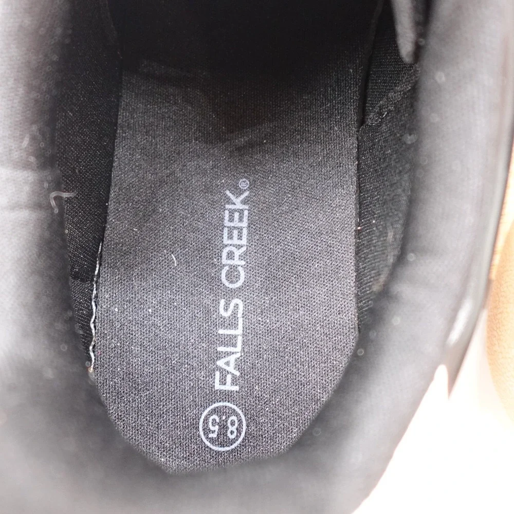 Falls Creek Women's Size 8.5 M Black Nora Sneakers Gum NWT 45 MSRP‎